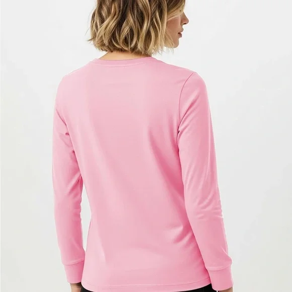 Sexy Basics Women’s 5 Pack Basic Cotton Stretch Pastels Long Sleeved T-Shirts S - Picture 2 of 4
